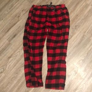 Red and Black Gap Pajama Pants